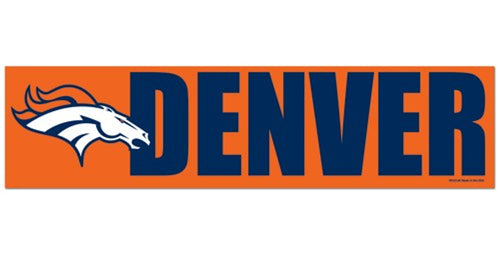 Denver Broncos Decal Bumper Sticker - WinCraft