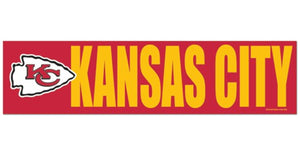 Kansas City Chiefs Decal Bumper Sticker - WinCraft