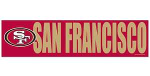 San Francisco 49ers Decal Bumper Sticker - WinCraft