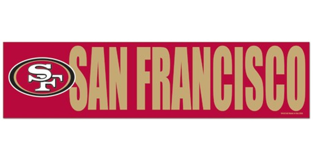 San Francisco 49ers Decal Bumper Sticker - WinCraft