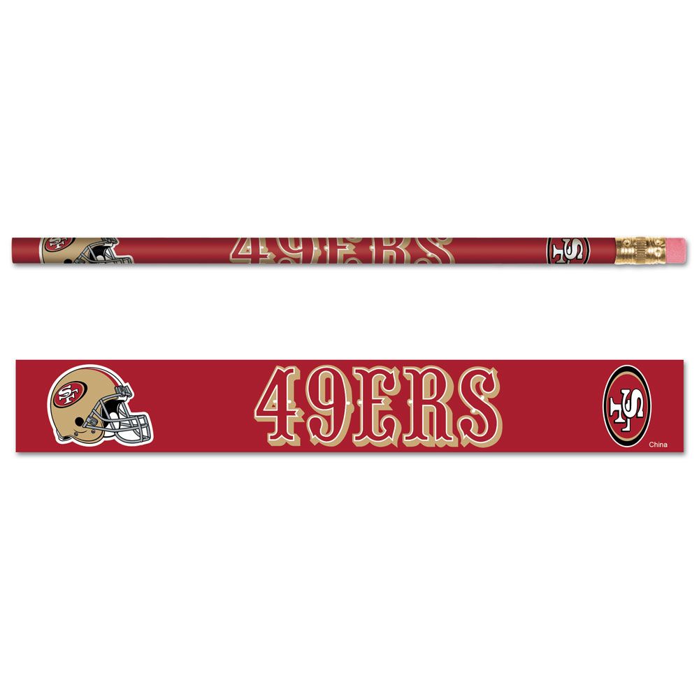 San Francisco 49ers Pencil 6 Pack - WinCraft