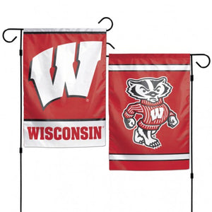 Wisconsin Badgers Flag 12x18 Garden Style 2 Sided - WinCraft