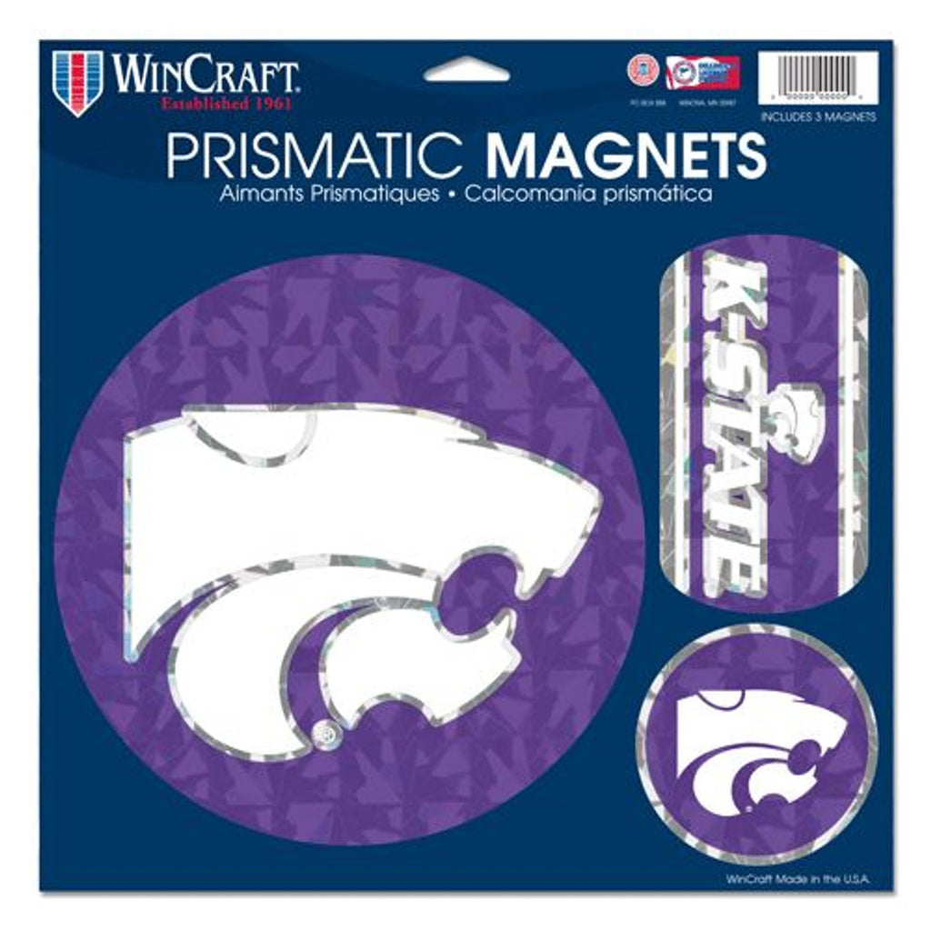 Kansas State Wildcats Magnets 11x11 Prismatic Sheet - WinCraft