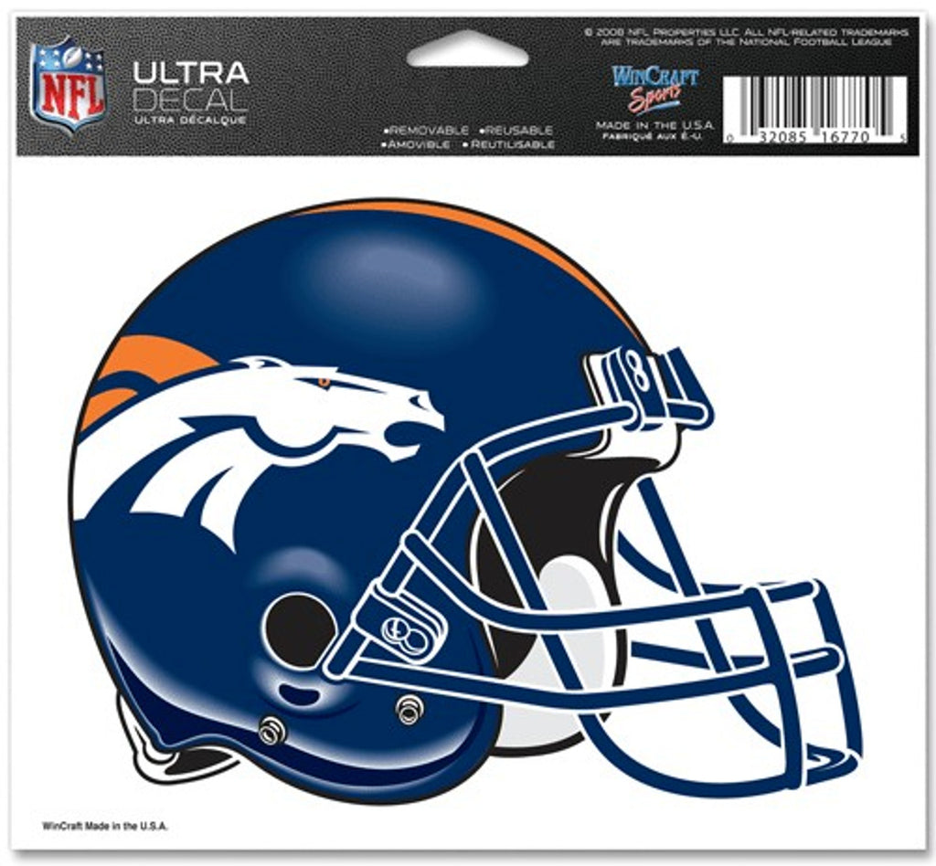 Denver Broncos Decal 5x6 Ultra Color - WinCraft