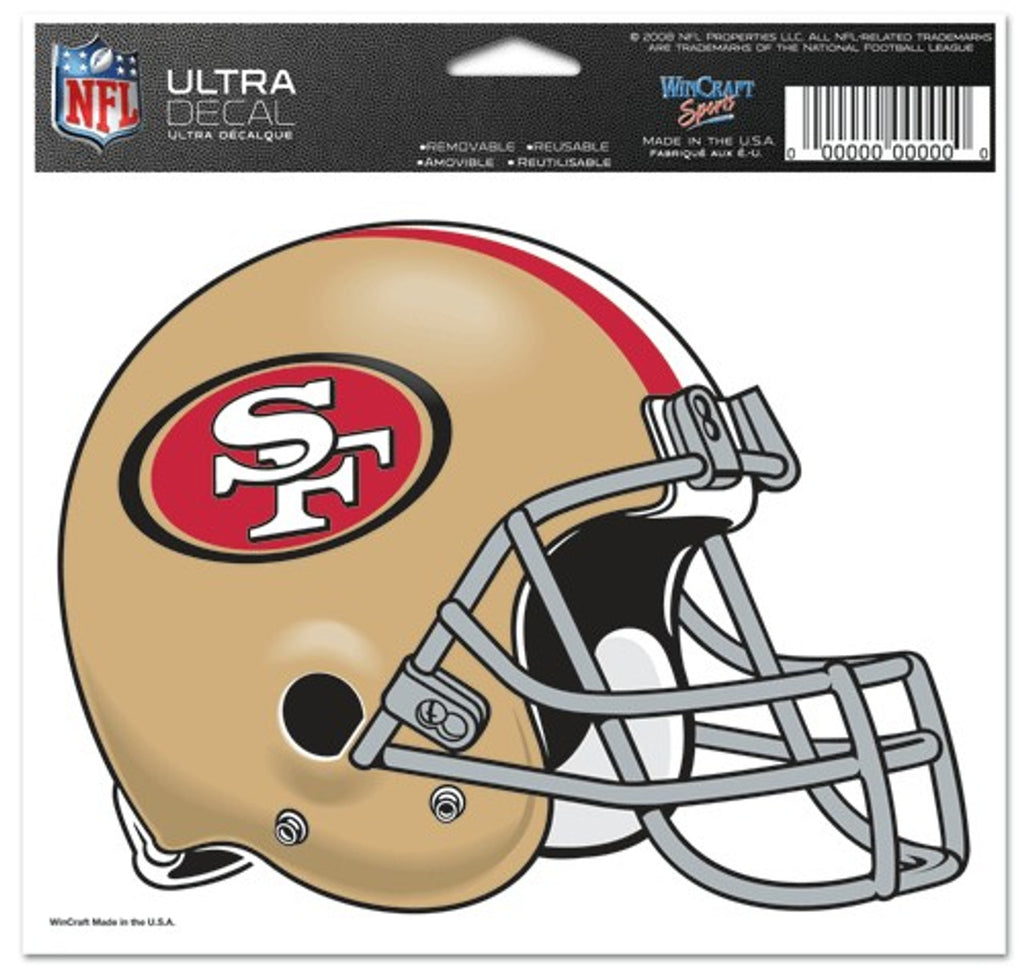 San Francisco 49ers Decal 5x6 Ultra Color - WinCraft