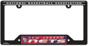 New Jersey Nets Plastic License Plate Frame - WinCraft