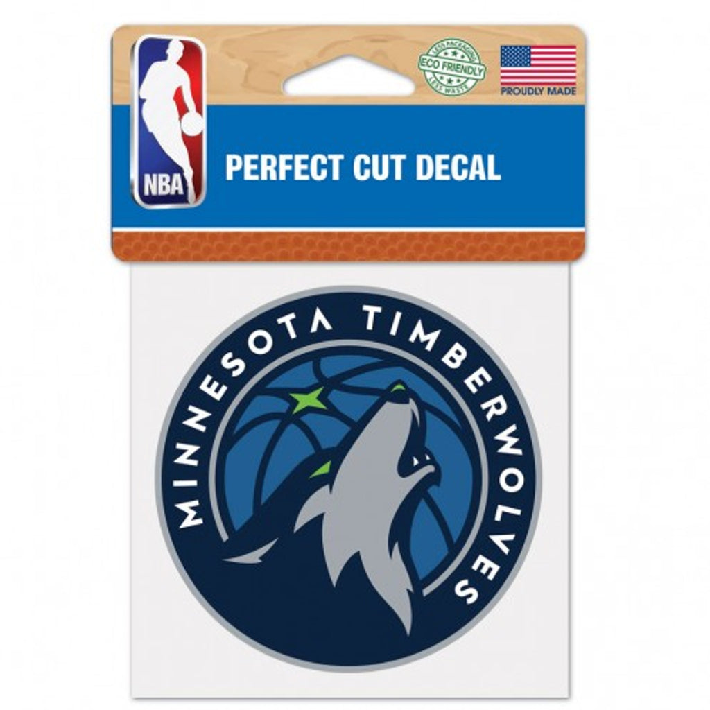 Minnesota Timberwolves Decal 4x4 Perfect Cut Color - WinCraft