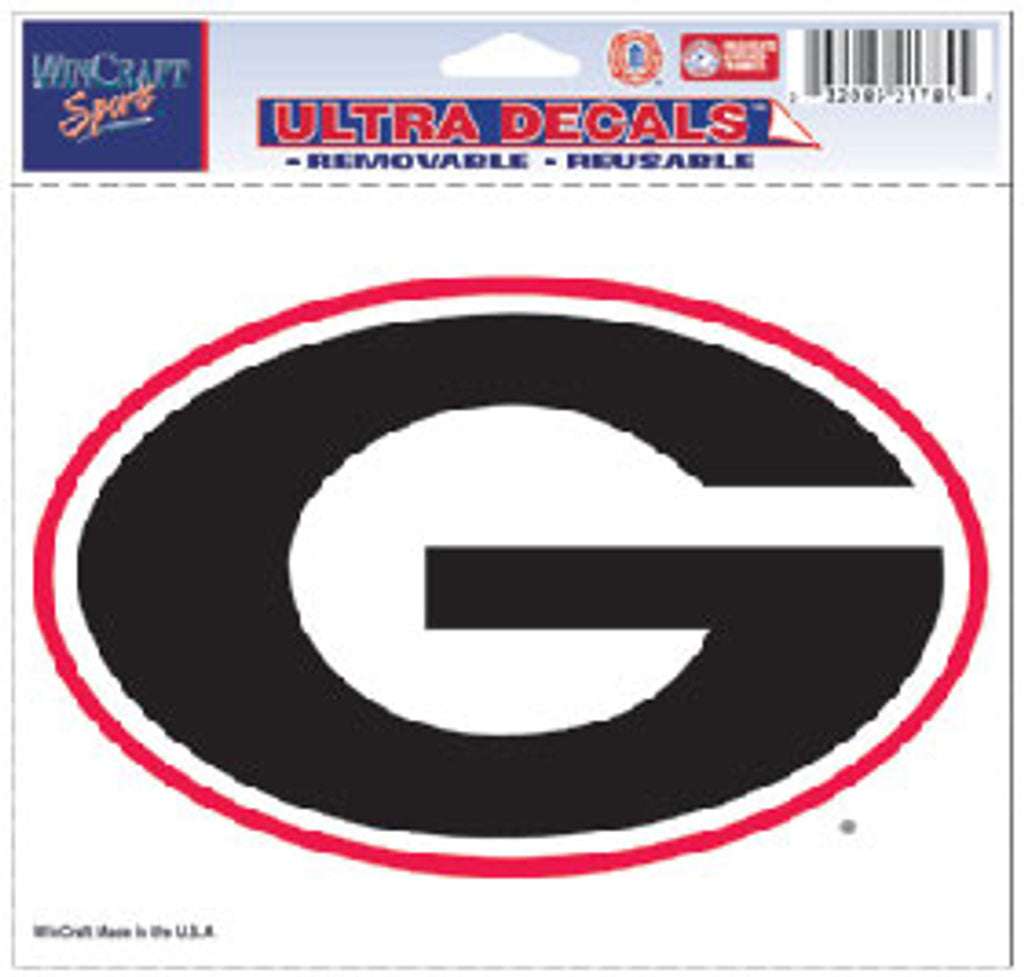 Georgia Bulldogs Decal 5x6 Ultra Color - WinCraft