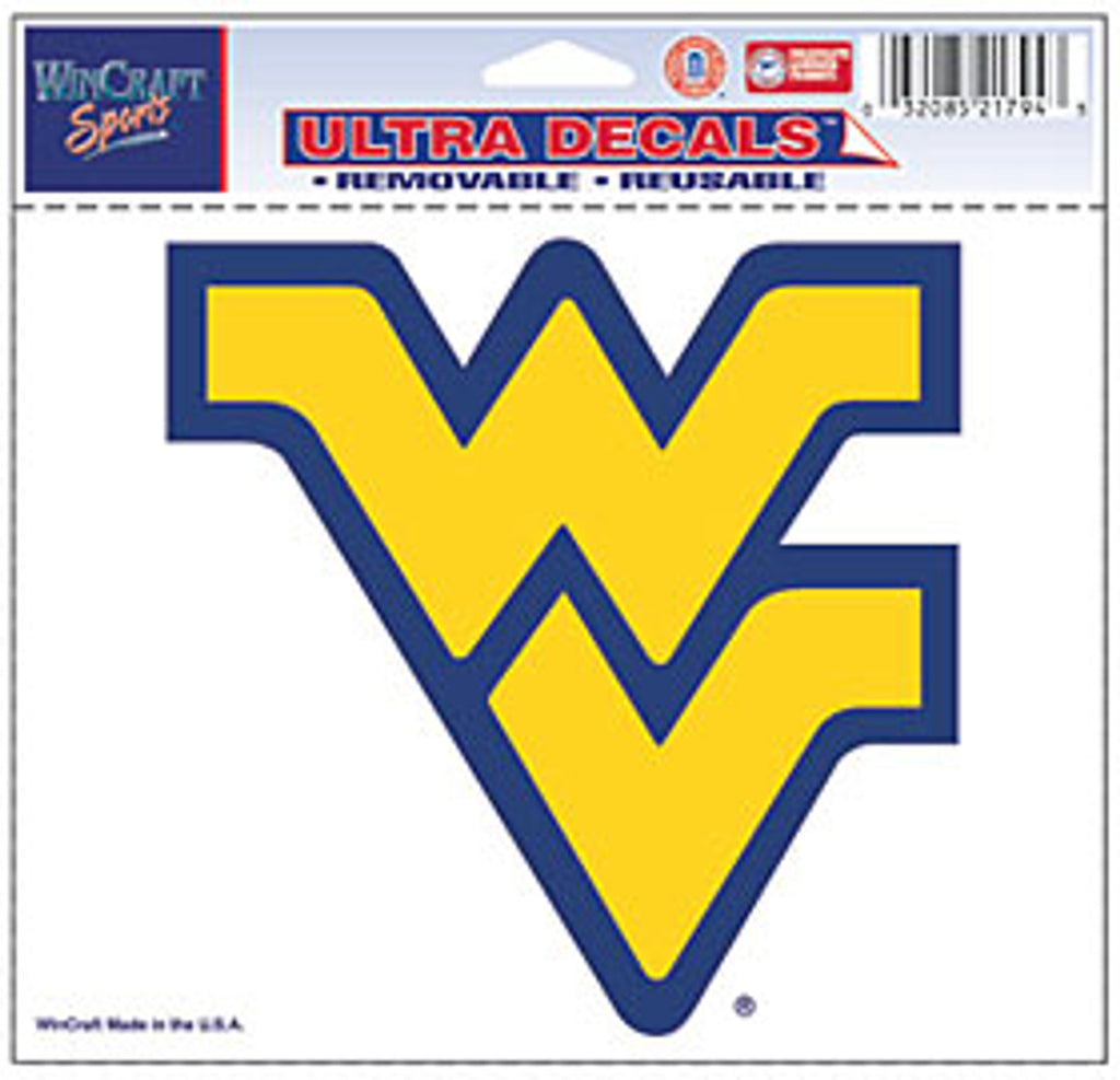 West Virginia Mountaineers Decal 5x6 Ultra Color - WinCraft