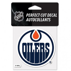 Edmonton Oilers Decal 4x4 Perfect Cut Color - WinCraft