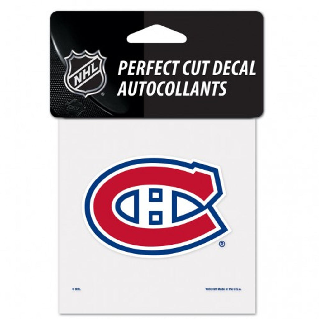 Montreal Canadiens Decal 4x4 Perfect Cut Color - WinCraft