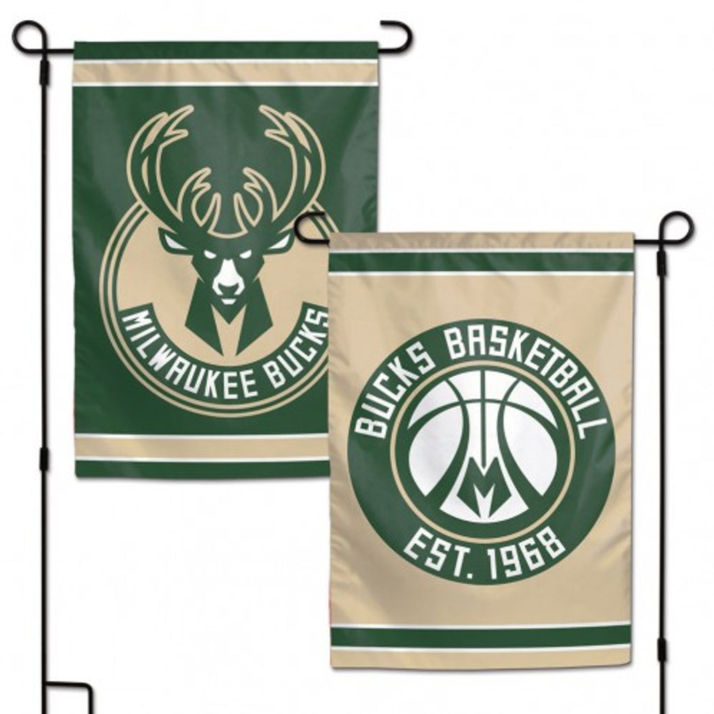 Milwaukee Bucks Flag 12x18 Garden Style 2 Sided - WinCraft