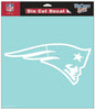 New England Patriots Decal 8x8 Die Cut White - WinCraft