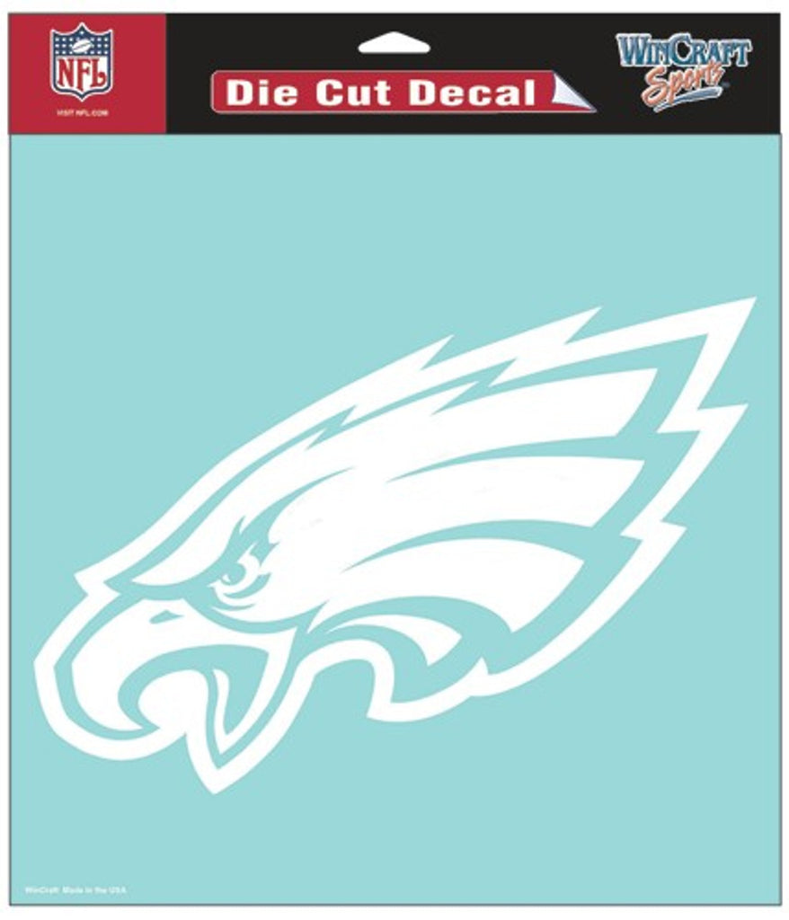 Philadelphia Eagles Decal 8x8 Die Cut White - WinCraft