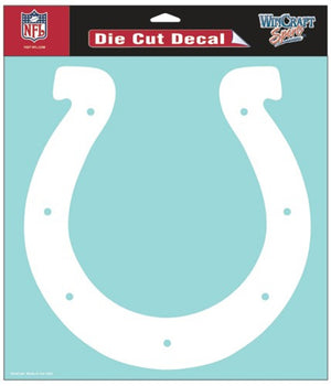 Indianapolis Colts Decal 8x8 Die Cut White - WinCraft