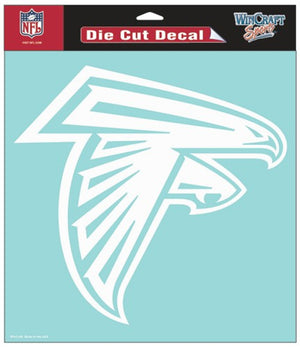 Atlanta Falcons Decal 8x8 Die Cut White - WinCraft