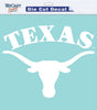 Texas Longhorns Decal 8x8 Die Cut White - WinCraft