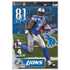 Detroit Lions Decal 11x17 Multi Use Calvin Johnson Design - WinCraft