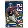 Houston Texans Arian Foster Decal 11x17 Multi Use - WinCraft
