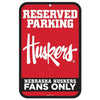 Nebraska Cornhuskers Sign 11x17 Plastic Reserved Parking Style - Special Order - WinCraft