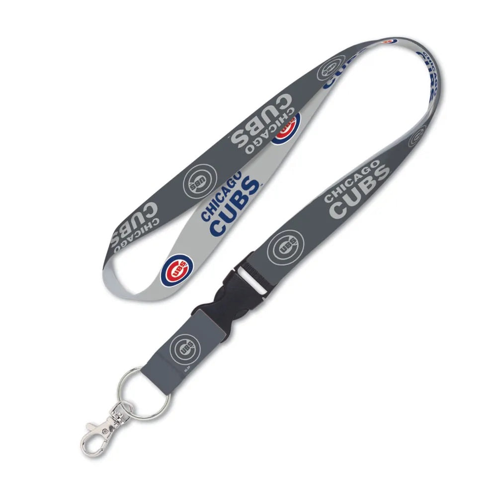 Chicago Cubs Lanyard with Detachable Buckle Grey Special Order - WinCraft