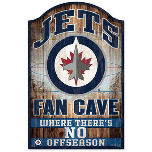 Winnipeg Jets Sign 11x17 Wood Fan Cave Design - Special Order - WinCraft