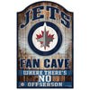 Winnipeg Jets Sign 11x17 Wood Fan Cave Design - Special Order - WinCraft