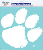 Clemson Tigers Decal 8x8 Die Cut White - WinCraft