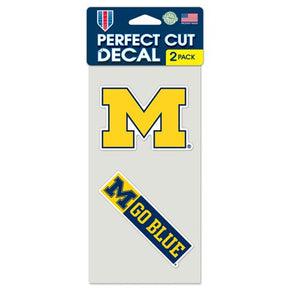 Michigan Wolverines Set of 2 Die Cut Decals - WinCraft