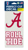 Alabama Crimson Tide Set of 2 Die Cut Decals - Wincraft