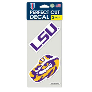 LSU Tigers Set of 2 Die Cut Decals - WinCraft