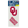 Oklahoma Sooners Set of 2 Die Cut Decals - WinCraft