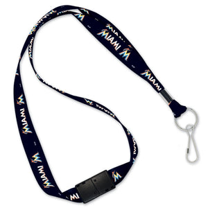 Miami Marlins Lanyard with Detachable Buckle - WinCraft