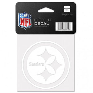 Pittsburgh Steelers Decal 4x4 Perfect Cut White - WinCraft