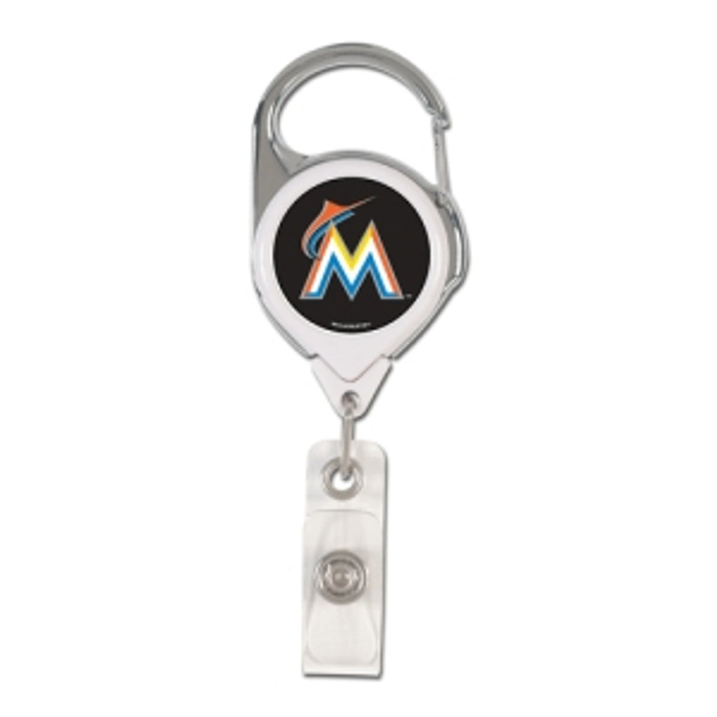 Miami Marlins Retractable Premium Badge Holder - Special Order - WinCraft