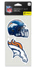 Denver Broncos Set of 2 Die Cut Decals - WinCraft