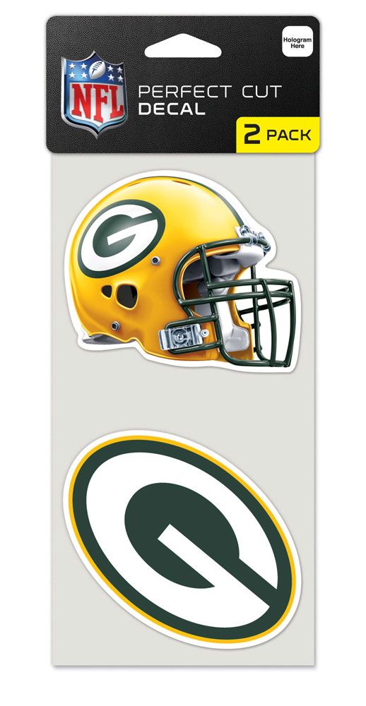 Green Bay Packers Set of 2 Die Cut Decals - WinCraft