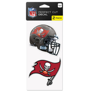 Tampa Bay Buccaneers Decal 4x4 Perfect Cut Set of 2 - WinCraft