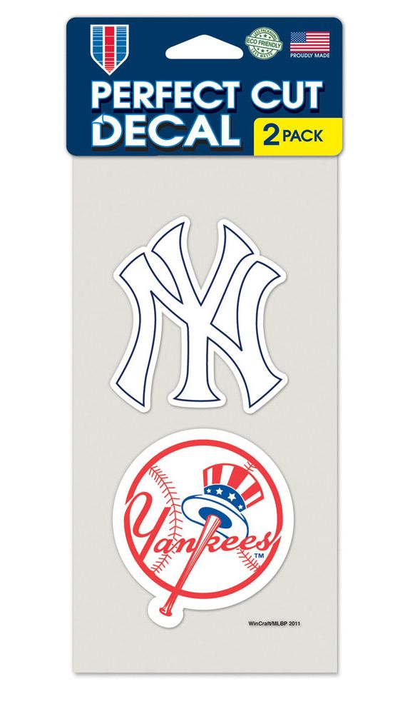New York Yankees Set of 2 Die Cut Decals - WinCraft
