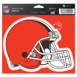 Cleveland Browns Decal 4.5x5.75 Perfect Cut Color Cut to Logo - WinCraft