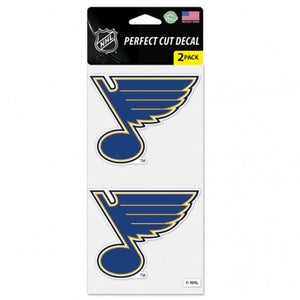 St. Louis Blues Decal 4x4 Perfect Cut Set of 2 - WinCraft