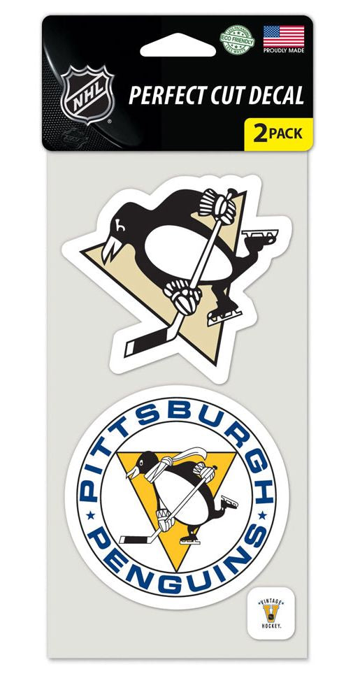 Pittsburgh Penguins Set of 2 Die Cut Decals - WinCraft
