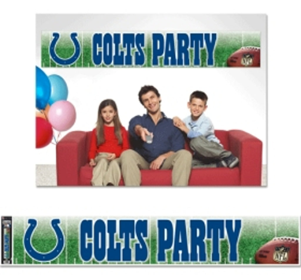 Indianapolis Colts Banner 12x65 Party Style CO - WinCraft