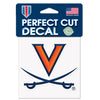 Virginia Cavaliers Decal 4x4 Perfect Cut Color - WinCraft