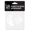 Chicago Blackhawks Decal 4x4 Perfect Cut White - WinCraft