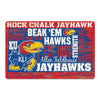 Kansas Jayhawks Sign 11x17 Wood Wordage - WinCraft
