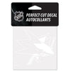 San Jose Sharks Decal 4x4 Perfect Cut White - WinCraft