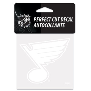 St. Louis Blues Decal 4x4 Perfect Cut White - WinCraft