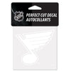 St. Louis Blues Decal 4x4 Perfect Cut White - WinCraft