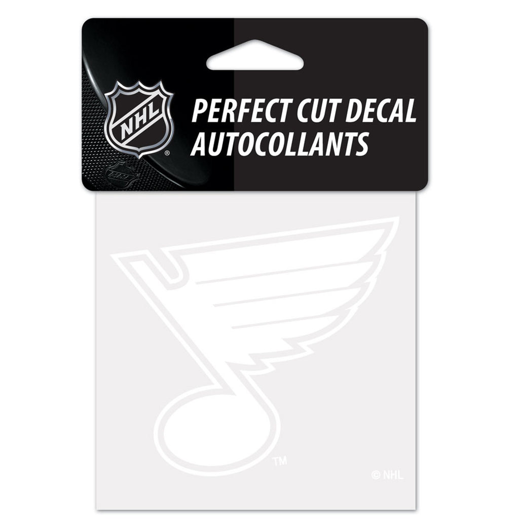 St. Louis Blues Decal 4x4 Perfect Cut White - WinCraft